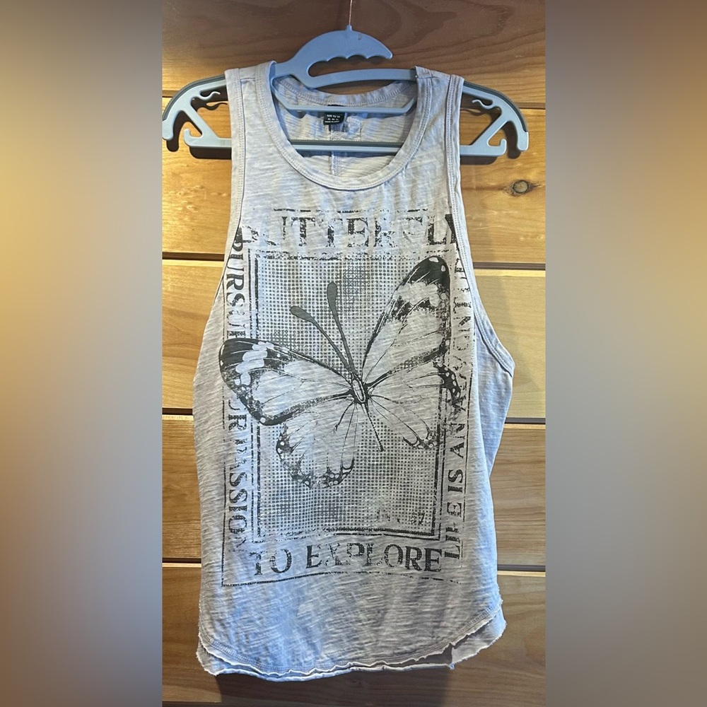 Women’s Beige/Grey Tank Top NWOT xL
